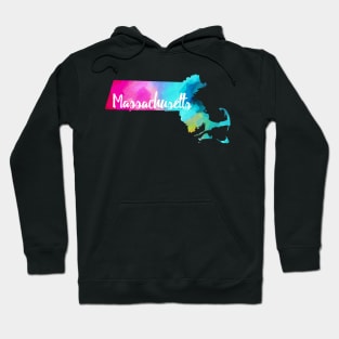 Colorful Massachusetts Hoodie